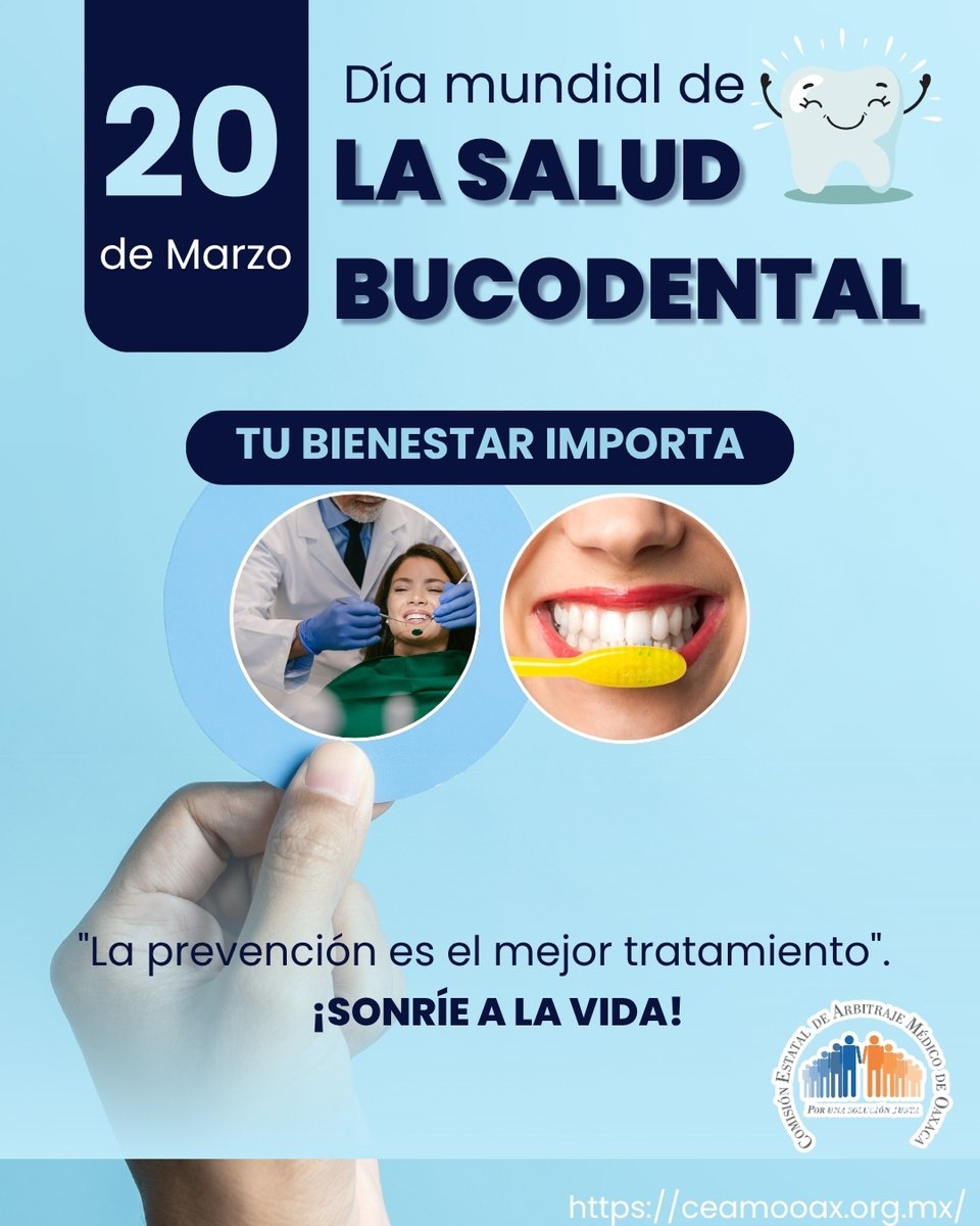Mantener una higiene bucal adecuada es esencial para prevenir enfermedades como las caries y la gingivitis. Hoy recordamos que la prevención es el primer paso para evitar problemas en el futuro. 

¡Celebremos juntos una vida llena de sonrisas! 😁✨

#DíaMundialSaludBucodental
