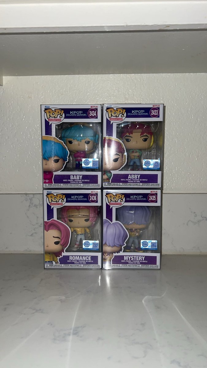 here’s a closer look at the funko pop exclusives for kpop demon hunters!! #Funko #KPDH #Golden #SajaBoys #Huntrix #FunkoPops