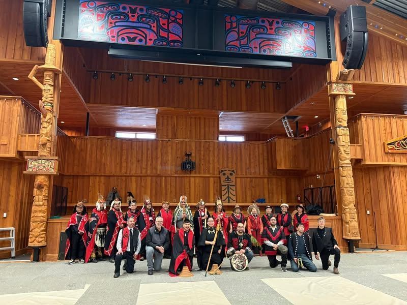 FNNGAlliance's tweet photo. Cedar trees harvested by the #PRGT pipeline (which will feed natural gas to Nisga'a Nation's #KsiLisim LNG project) have taken on a new life — as totem poles: https://t.co/d8r8SXkrTp https://t.co/g3u1ji1OiJ