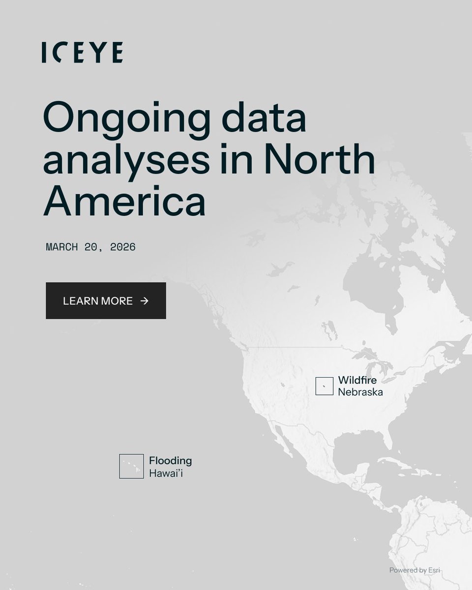 iceye_global's tweet image. Over the last 10 days ICEYE has been monitoring wildfires in #Nebraska &amp;amp; widespread flooding across #Hawaii, delivering near real-time SAR insights to support disaster response and recovery efforts. For more insights on these events, contact us here: hubs.li/Q047KrcK0