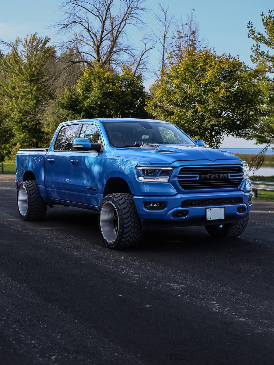 NPRFermanCJD's tweet photo. Spring has sprung 🌸 and this blue RAM is ready to ram up your adventures—time to turn over a new leaf and a new truck! 🚙💙 https://t.co/rvryrgLWQq