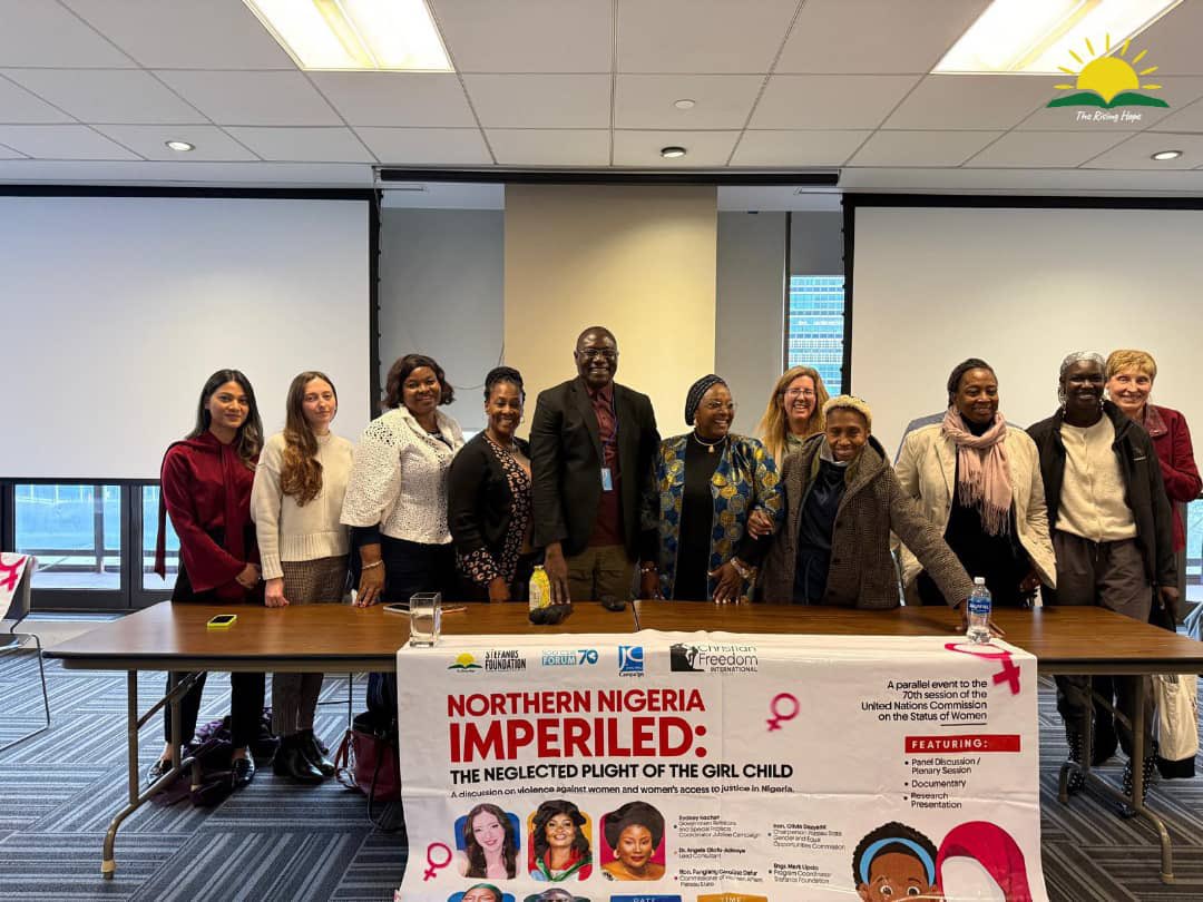 stefanosfdn's tweet photo. STEFANOS FOUNDATION HOLDS UNCSW70 PARALLEL EVENT
Stefanos Foundation, on Tuesday, 17th March 2026, held a parallel event at the ongoing 70th Session of the United Nations Convention on the Status of Women.
#uncsw70
#parallelevent
#stefanosfoundation https://t.co/ylmEblX4kz