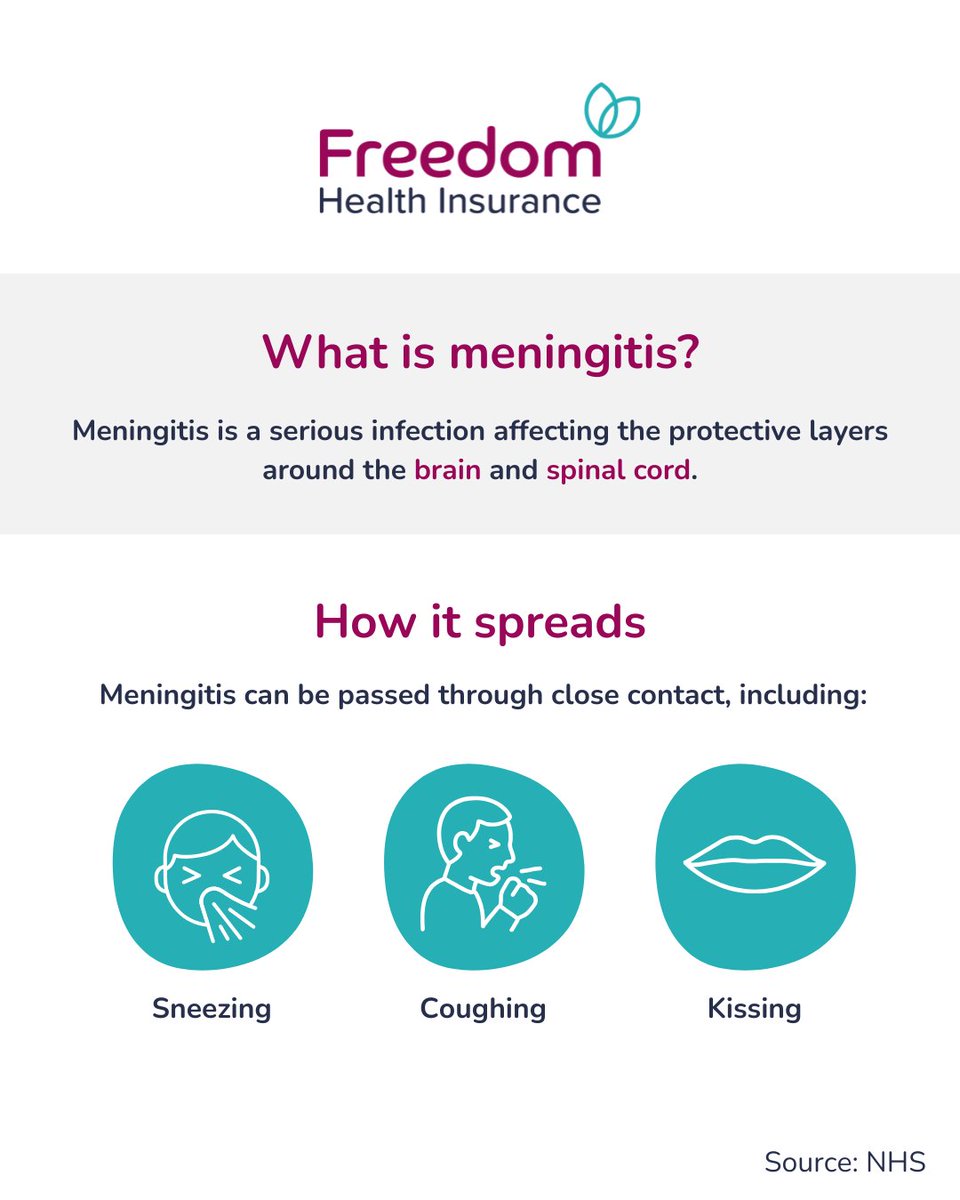 Freedom_PMI's tweet photo. Meningitis is a serious condition that can develop quickly, so recognising the signs early is essential ⚠️

You can read our full blog on meningitis via the link in the replies🔗

#MeningitisAwareness #HealthAwareness #StayInformed #UKHealth #NHS #PublicHealth #Wellbeing https://t.co/abbh5J6KMF