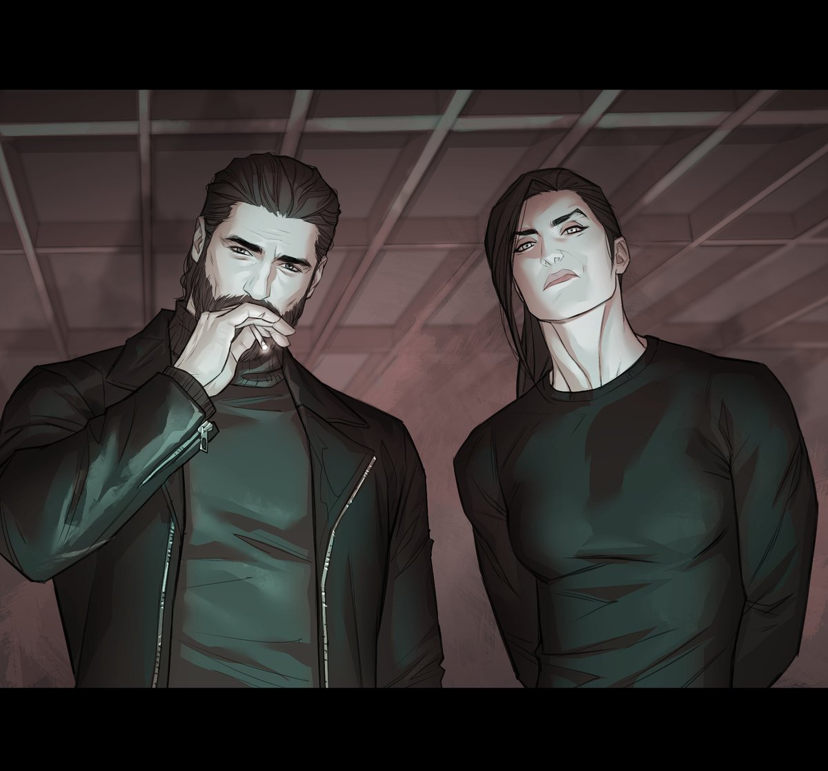 KatotoChan's tweet photo. The "dream" team. 

New characters on the scene.

We’ll see how this lovely bunch works together. Hope you like it😎  *scene from upcoming comics

#webcomic #sapphic #indiecomics https://t.co/GAgBi0sDJ7