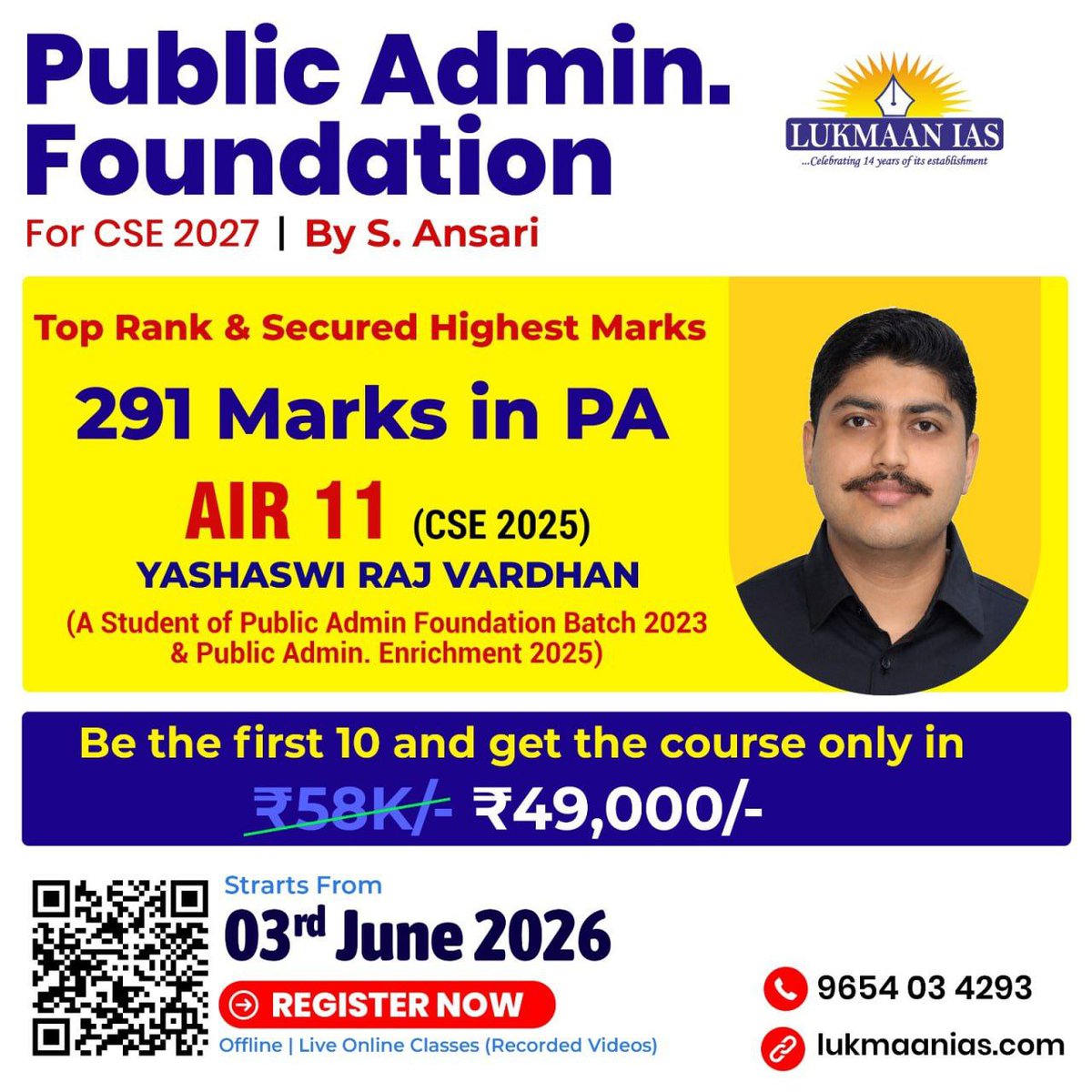 lukmaanias's tweet photo. Public Administration Foundation Course for CSE 2027 is here!
✅Enroll Now: https://t.co/RCDBM6TxNT
📲 Call: 9654034293
#UPSC2025 #PublicAdministration #UPSCOptional #PublicAdminOptional #CivilServicesExam #UPSCResults #AIR11 #LukmaanIAS
.. https://t.co/8X14hu0o7T