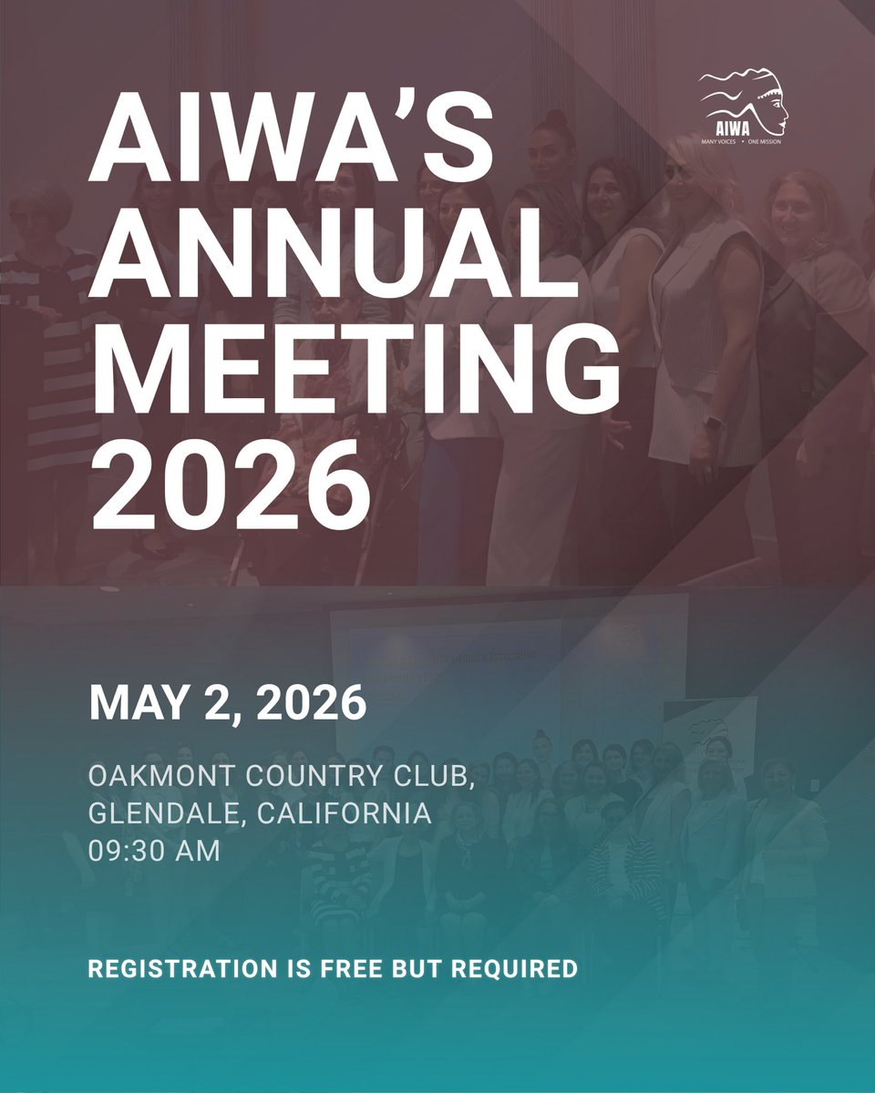 AIWAconnects's tweet photo. We’re excited to welcome all AIWA members for a meaningful day of connection, reflection, and celebration 

Registration Link: https://t.co/gEZ486IlMw 

#AIWAAnnualMeeting #EmpoweringWomen #AIWALosAngeles #CelebratingLegacy #WomenLeaders https://t.co/MtLyoM3M9n