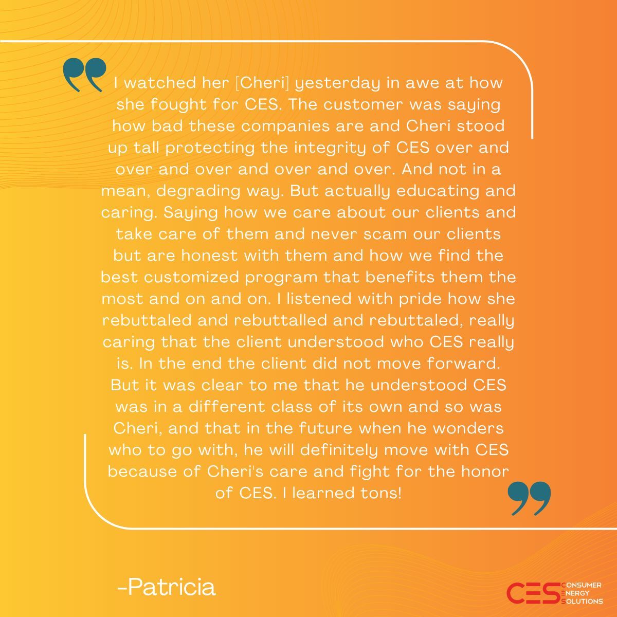 CESInc1's tweet photo. This week's employee, Cheri, got Caught Doing Something Right! Way to go Cheri! 👍  #CES https://t.co/E0zkqIYGbx