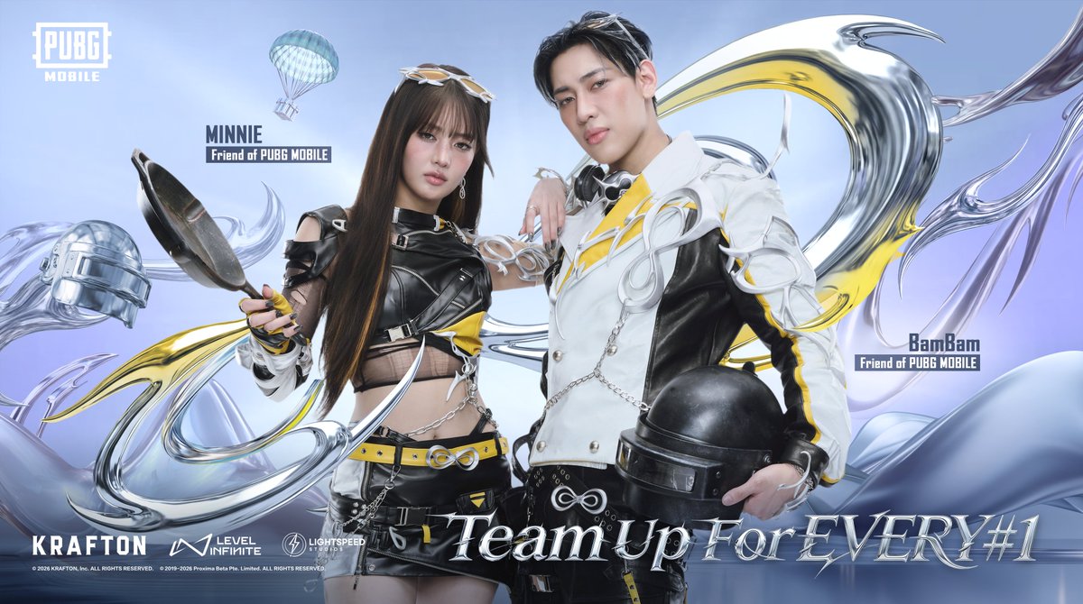 PUBG MOBILE: BamBam x MINNIE

It’s time to squad up and Team Up for Every #1 🔥
More exciting events and exclusive items are coming your way—don’t miss out!
And stay tuned for the “CARRY YOU” MV, dropping on March 27, 2026. 🎶

#PUBGM8ANNI #PUBGMOBILE #PUBGMxBamBamMINNIE