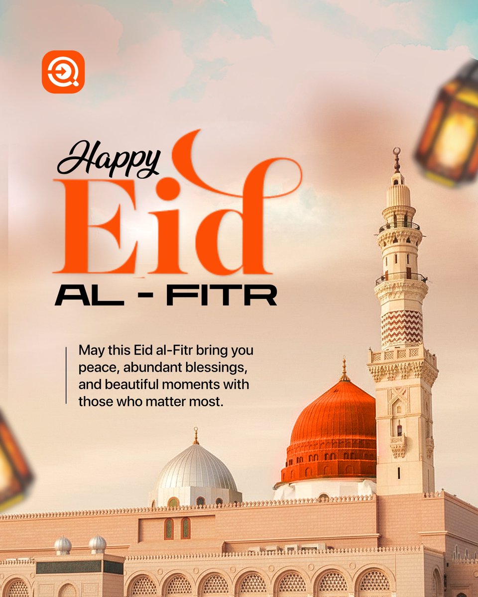 quickcollects's tweet photo. Ramadan reminds us of home and today, we celebrate the joy of Eid! 🌙✨

Distance doesn't change what this season means. We’re here to help you send love and support home, faster than ever. 🧡
Eid Mubarak from the Quick Collect team! 
#EidCelebration #eid2026 #QuickCollect https://t.co/t5RlpolYNO