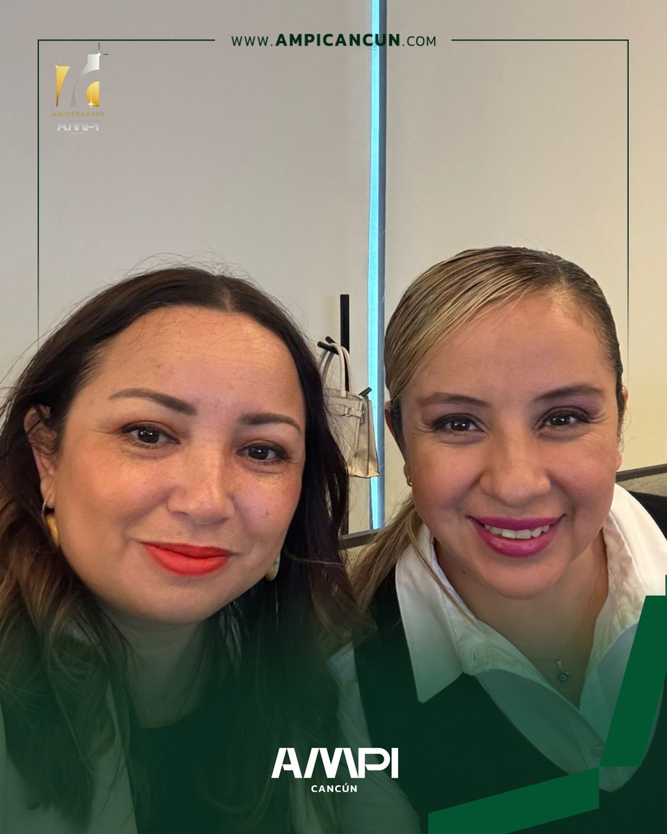 💼 Nuestra presidenta Dafnee Fuentes presente en la Reunión AMEXME Cancún. Trámites municipales, autoridades y empresarias unidas.

Gracias Denise por la invitación. 🤝