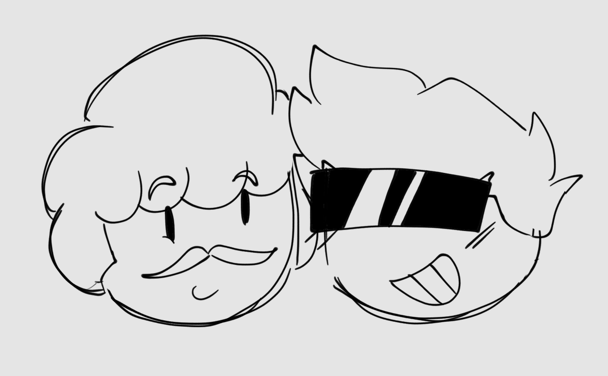 Sagey0Serpent's tweet photo. (#shipart #denisxsketch #detch #layze)
.
 have so many art idea and song for my favorite ship catGun/detch, but I need to finish my another detch art💔

And yea denis x Sketch doodle yea yea https://t.co/uLVCrmS354