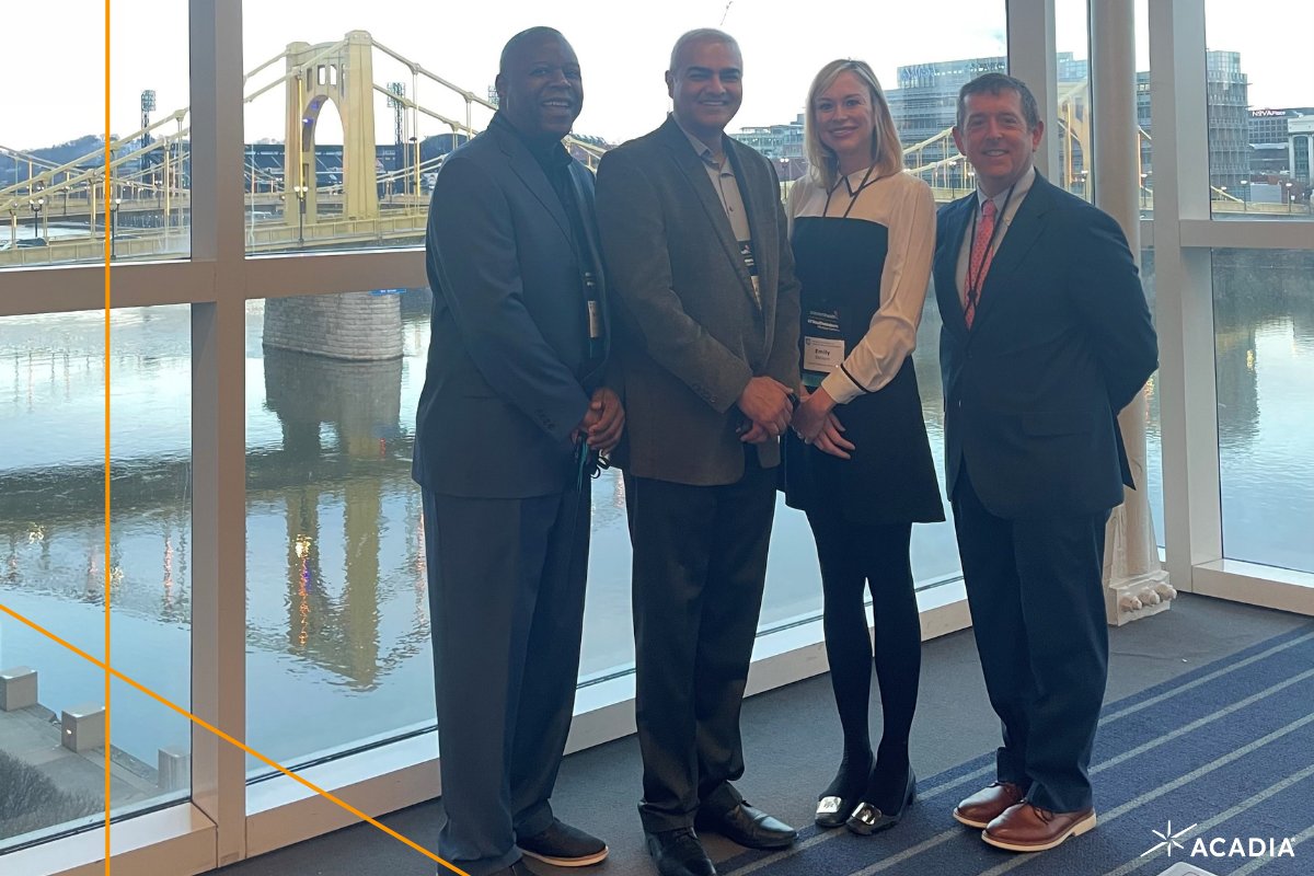 AcadiaPharma's tweet photo. We’re on the ground in Pittsburgh this week for the National Association of Pediatric Nurse Practitioners 47th National Conference on Pediatric Health Care.  
 
If you’re here too, make sure to visit us at booth 408 to learn more about our latest data in #RettSyndrome! https://t.co/1HFWvvhSJ8