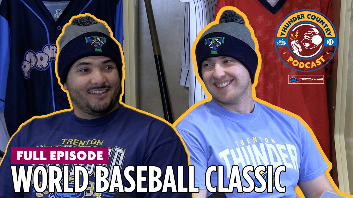 TrentonThunder's tweet image. Check out this week's episode of #ThunderCountry Podcast where Spencer and Chris recap the #WBC, preview Boomer's B-Day, and debate MLB's new ABS system 🎙️ trentonthunder.com/podcast