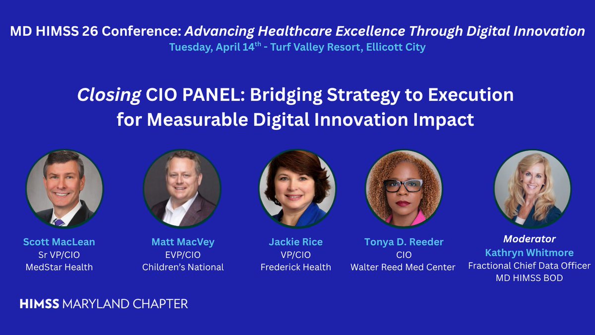Maryland HIMSS tweet media