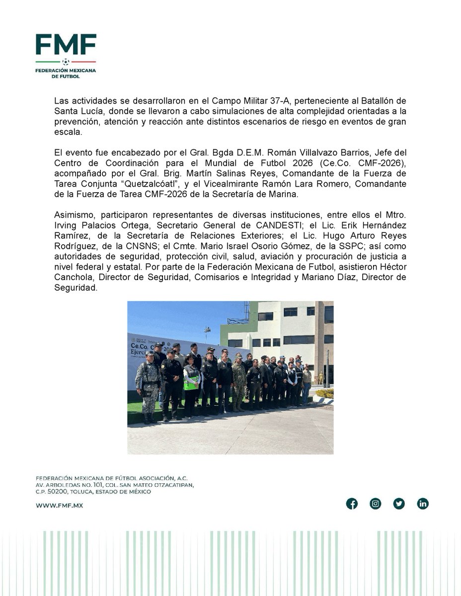 Federación Mexicana de Futbol tweet media