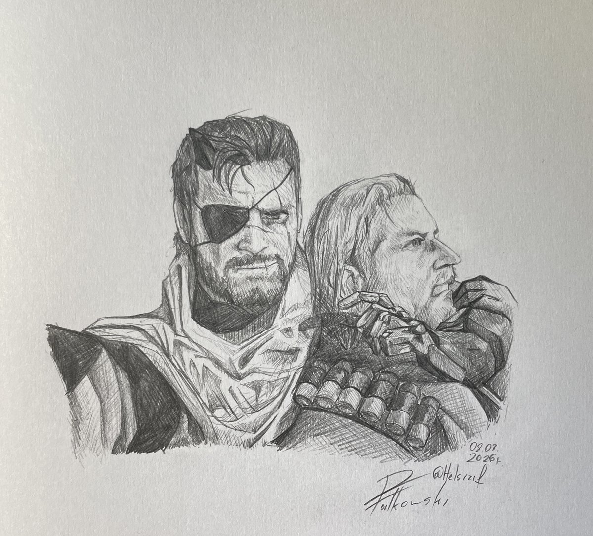 Helsczif's tweet photo. Got that MetalGear again

#sketch #sketchart #traditionalart #traditionalartist #Pencildrawing #drawing #drawingart #art #artwork #portrait #portraitdrawing #portraits #characterart https://t.co/jbSOMMGxVP