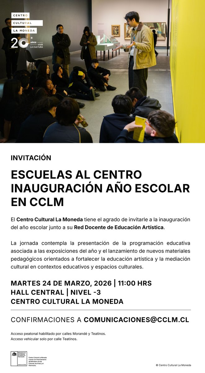 Centro Cultural La Moneda tweet media