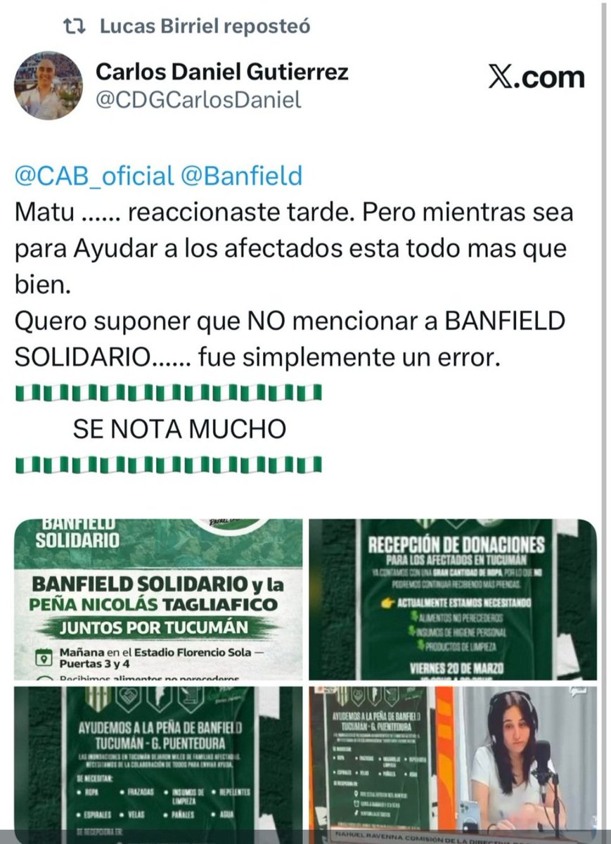 La Verdad de Banfield tweet media