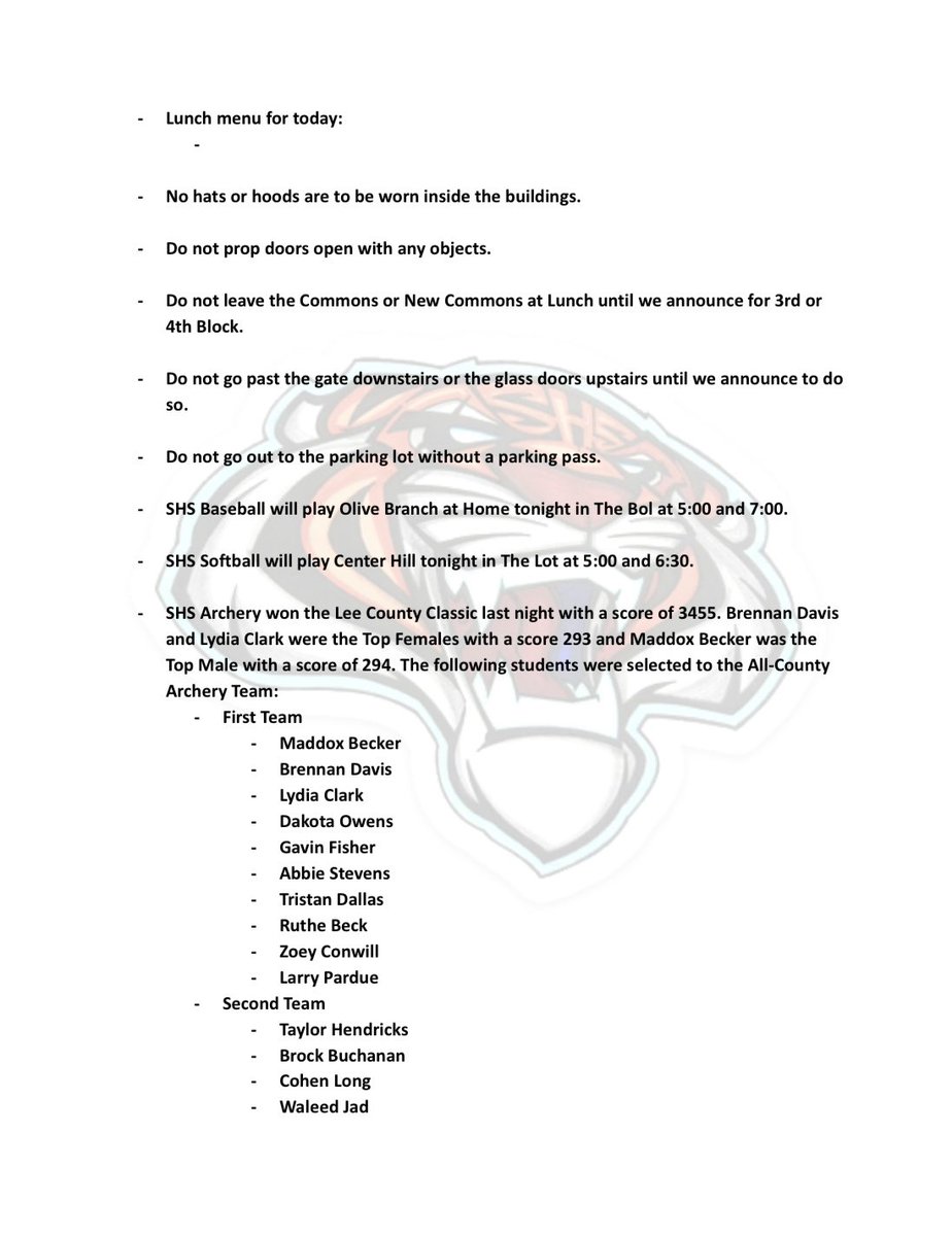 Saltillo High School tweet media