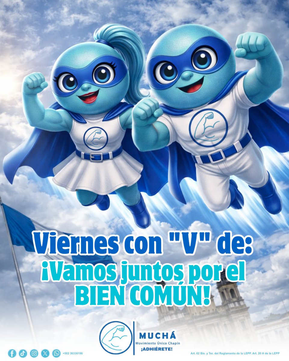 mucha_guate's tweet photo. Hoy es viernes, buen día para recordar que Guatemala merece más, merece bien común. 

#MUCHÁGuatemala
#BienComún
#Adhiérete
#GuatemalaMereceMás https://t.co/7CGV8jpdAT