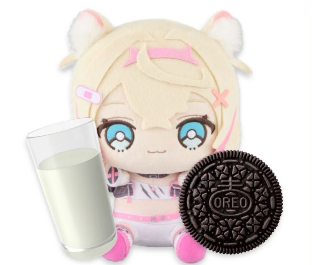 Its_Kiyoomi's tweet image. Y’all remember when I used to make png Mococo memes because I didn’t own an actual plushie at that time