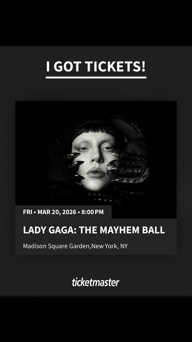 ChristianGraye's tweet photo. I remember when Lady Gaga had her concert in Ph, wala akong pera at ‘di siya ang priority ko. Hanggang tingin lang ako but now I’m gonna see her live plus I got a great. 

see ü https://t.co/Y3Ak6VSyrw