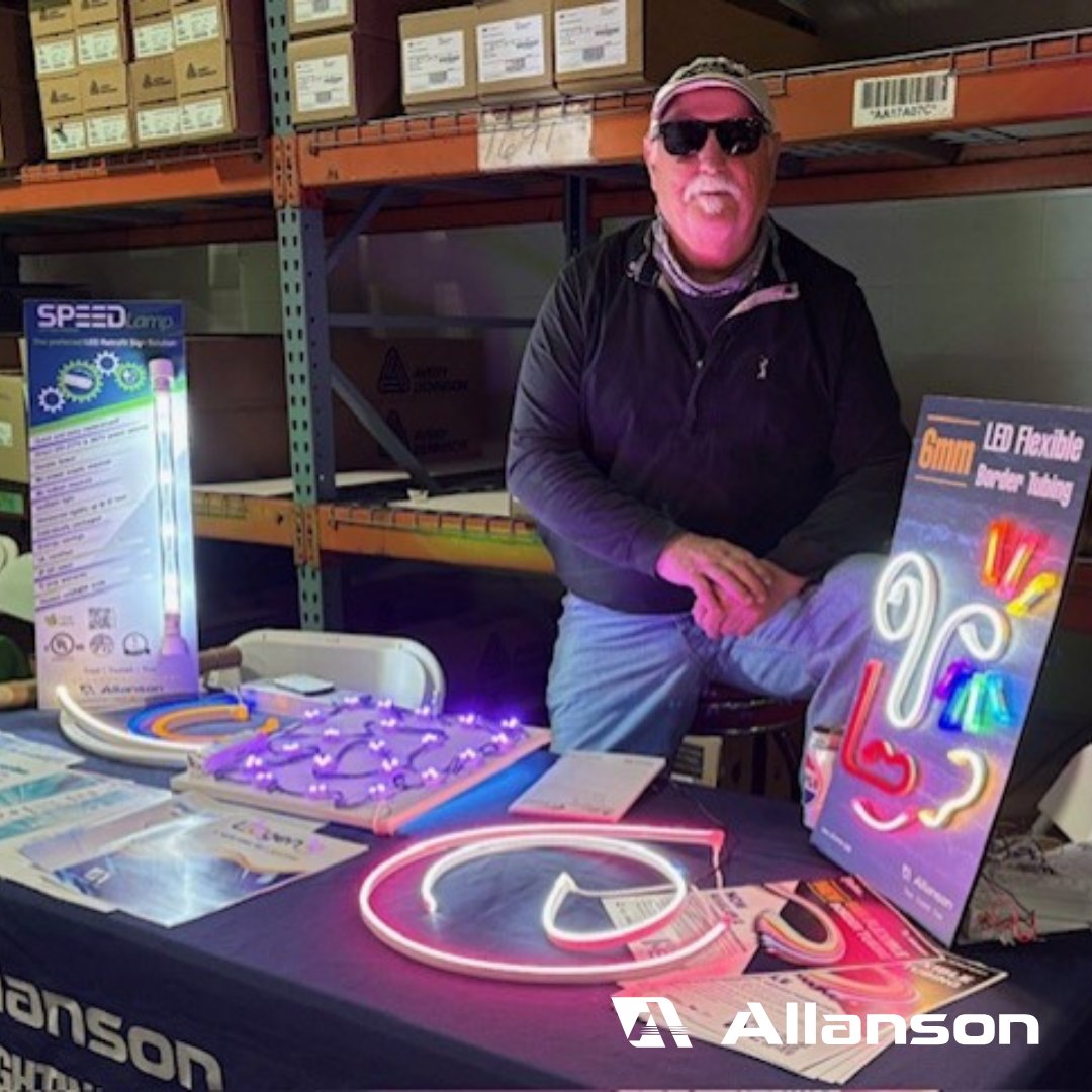 ALLANSON_LED's tweet image. Live from Indianapolis, IN! 🚚✨ Tim Randall is at the Midwest Sign &amp;amp; Graphics Show with @Wensco_Sign 🤩

💡 RGB Lighting
💡 Flexible Border Tubing
💡 Retrofit Solutions

Connecting, sharing ideas, and powering brighter signage ⚡🌟

#SignLighting #LED #Indianapolis