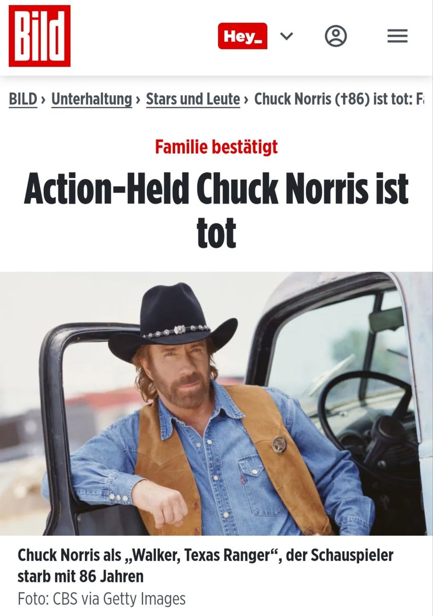 Wir nehmen Abschied von Chuck Norris – vermutlich der einzige Mensch, der eine Pandemie ohne Impfung überstanden hat, weil das Virus sich nicht getraut hat.

Sein Immunsystem hatte vermutlich R-Wert 0. Und wenn er in Quarantäne war, dann freiwillig – zum Schutz des Virus.

Ein