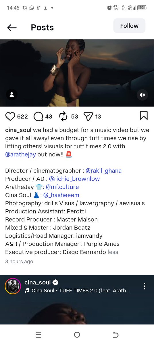 Blisbby4_'s tweet image. I won't post some ke! Hw3 my fave has arrived wai.

Drills visus was part of the crew for TUFF TIMES by song goddess Cina Soul 🥺.

A huge congratulations to biggest Drill. Let pride wound me anyhow,I don't care 💃.

Go stream the song on all music platforms.

#Drill
#Drillsvisus