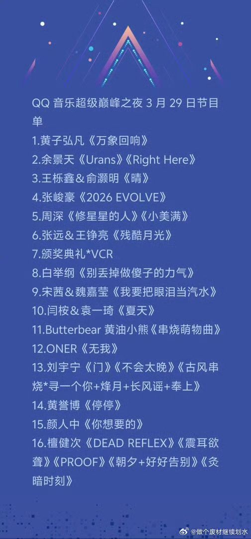 28น้องออกอีเว้นที่เอม แล้ว29ก็ไปต่อที่จีนเลย ซึ่งปกติศลปจีน มักจะบินมาดึกๆซ้อมสายๆ บ่ายๆเดินพรมแดง เย็นรันงานเลย นี่ไม่ห่วงไรนะ ห่วงฝนตก และคือถ้าตารางรันตามที่เขาลือกันคือถานเจี้ยนซื่ออยู่คนสุดท้าย ฉันบอกเลยลูกสาวจะมีคนรู้จักอีกเยอะ เพราะถานเจี้ยนซื่อด้อมใหญ่และดังในจีนมากตอนนี้