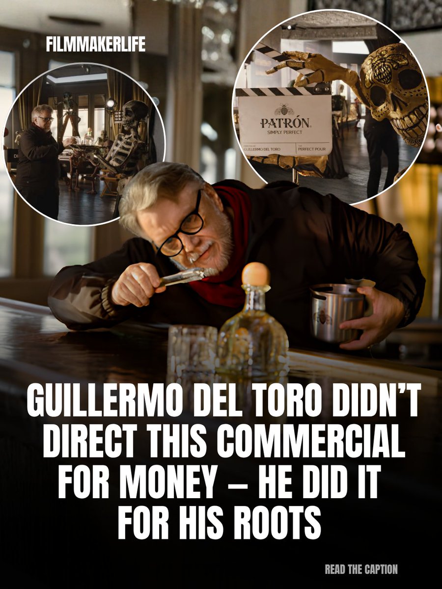 FilmmakerLife_'s tweet image. Guillermo del Toro says he’s not interested in directing commercials. He only accepted this one because it reflects his roots, his identity, and where he comes from. “I cannot sell sodas or yogurt.” 

#GuillermoDelToro #FilmmakerMindset #CreativeIntegrity #Filmmakerlife
