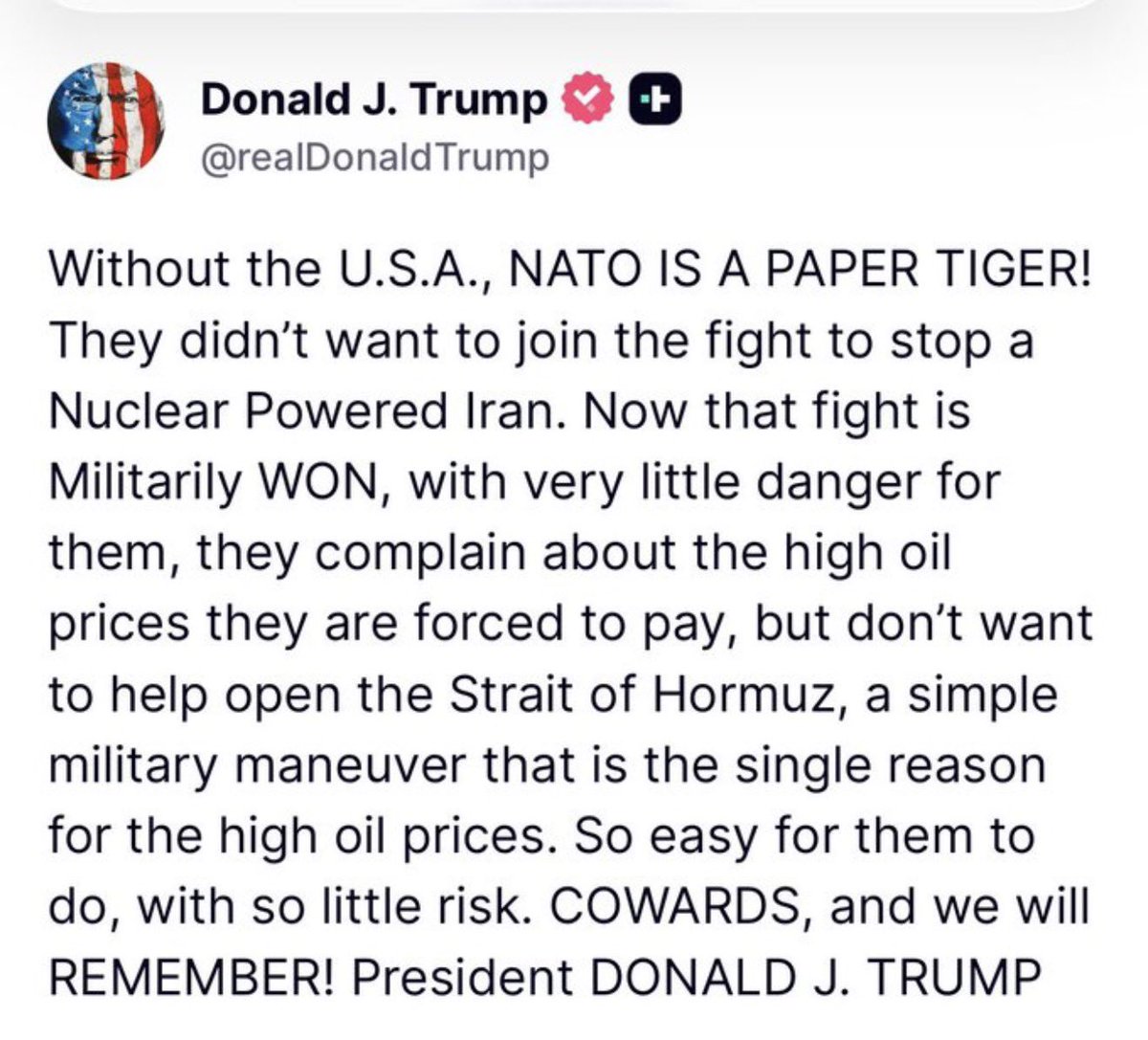 TeivoTeivainen's tweet image. Using Mao’s paper tiger terminology to weaken NATO. Sounds like a fairly logical position for anyone who wants to advance further rise of China and contribute to the downhill of US power.  How does it sound when Trump says it? 

#papertiger #trump #nato