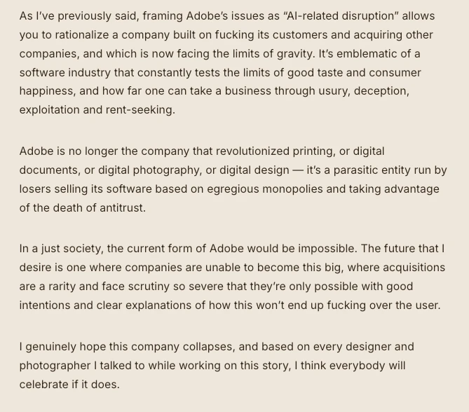 Ed Zitron tweet media