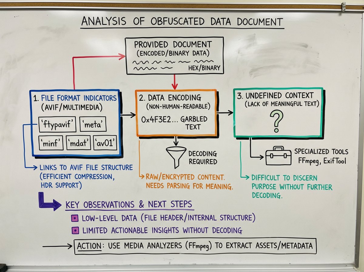 whiteboardgen's tweet photo. Decoding AVIF File Structures

"Think you can crack the code of a file format that's rewriting the rules of digital imagery? Dive into the cryptic world of AVIF structures and see if you’re up for the challenge."

https://t.co/z0Ficr5fSy https://t.co/7C7LcpXbHA