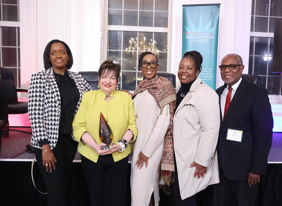 CTOldStateHouse's tweet photo. 🏅🎉 In need of inspiration? Read about how our 2026 CT Democracy Center Award recipients Patricia Russo, Theresa Hopkins-Staten, and JoAnn H. Price have strengthened democracy through acts of citizenship, service, and community engagement. https://t.co/CRUlu1axyt. #CTDCAwards https://t.co/j4n86892yX