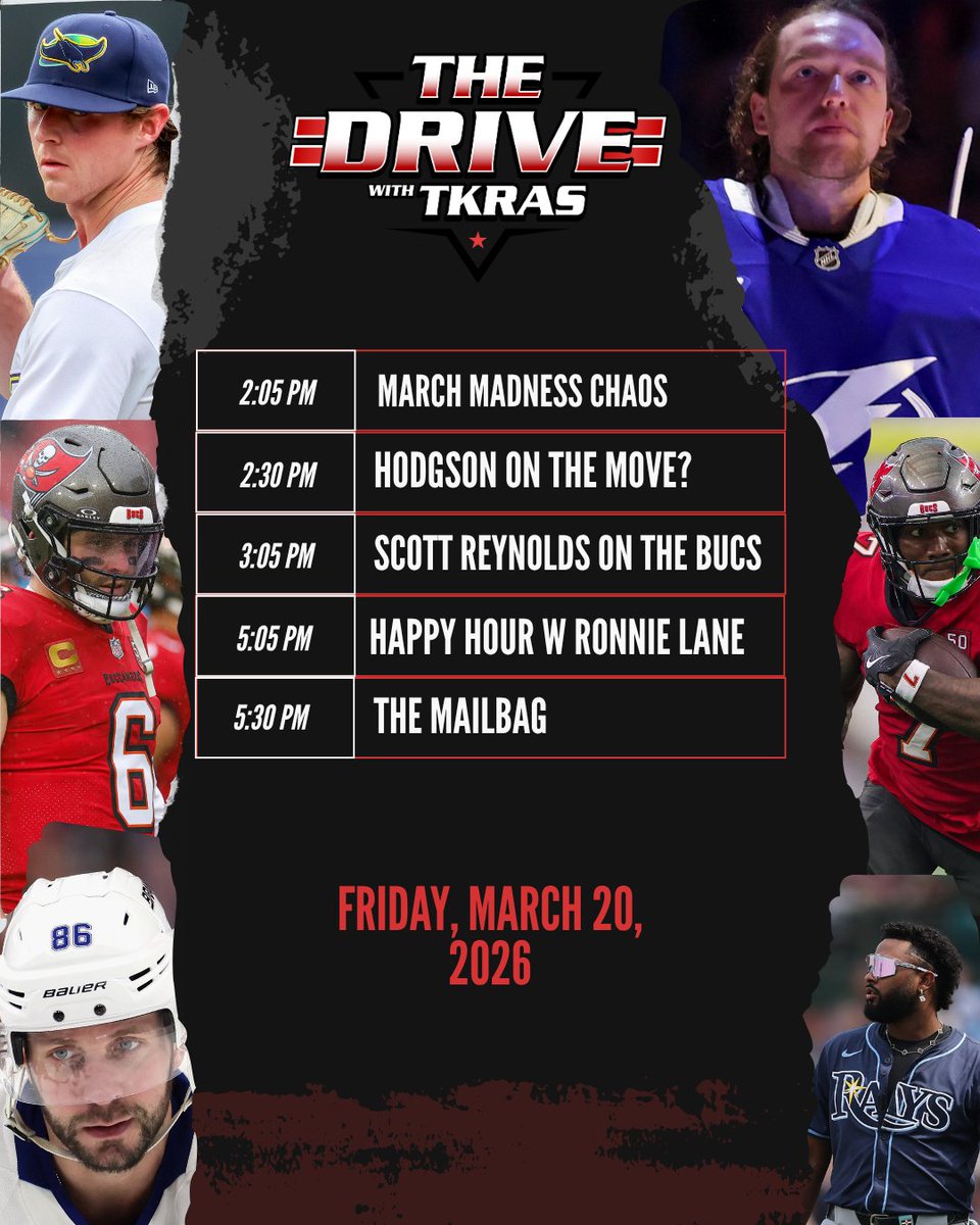957WDAE's tweet image. Feel good Friday vibes 😎

The Drive with @TKras rolls 2–6 PM today!

🏀 Is #Bulls HC Brian Hodgson on the move?

🔥 The latest on #MarchMadness

🎙️ @PewterReport  &amp;amp; @RonnieNTL  join the show!

📬 All before The Mailbag!

CLICK HERE: 957wdae.com/listen