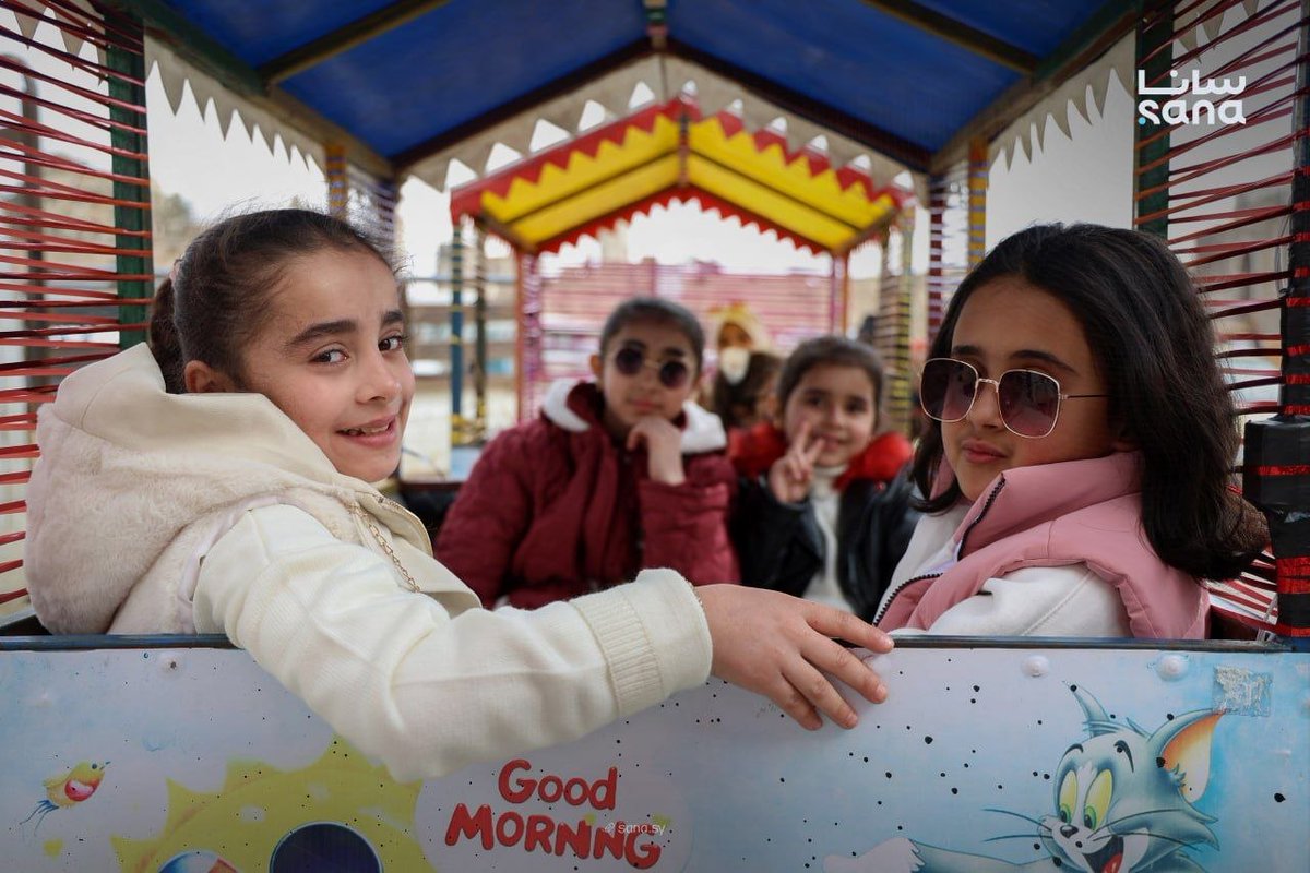 QalaatAlMudiq's tweet image. #Syria: enjoying a ride on the first day of Eid Fitr in #Aleppo.