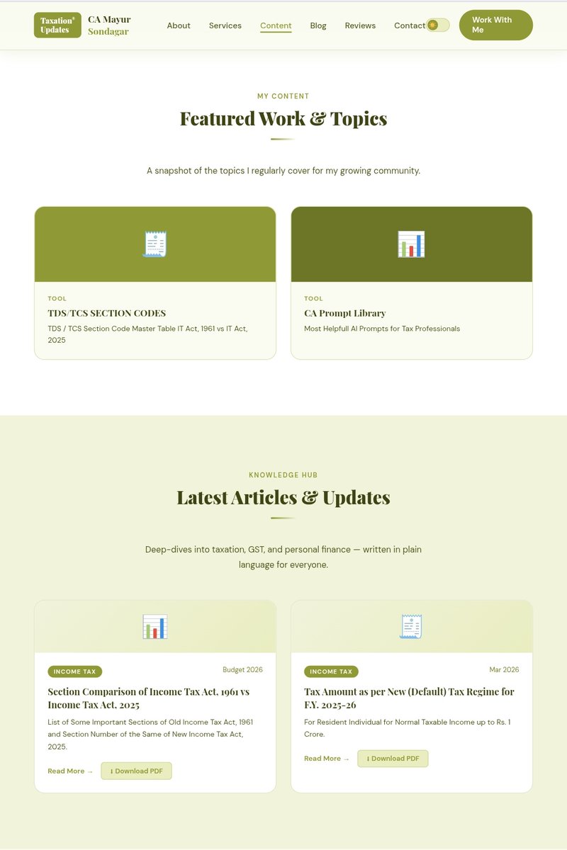 Taxation Updates (CA Mayur J Sondagar) tweet media