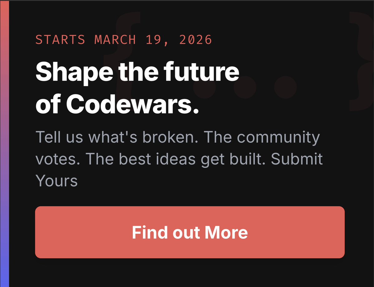 Codewars tweet media