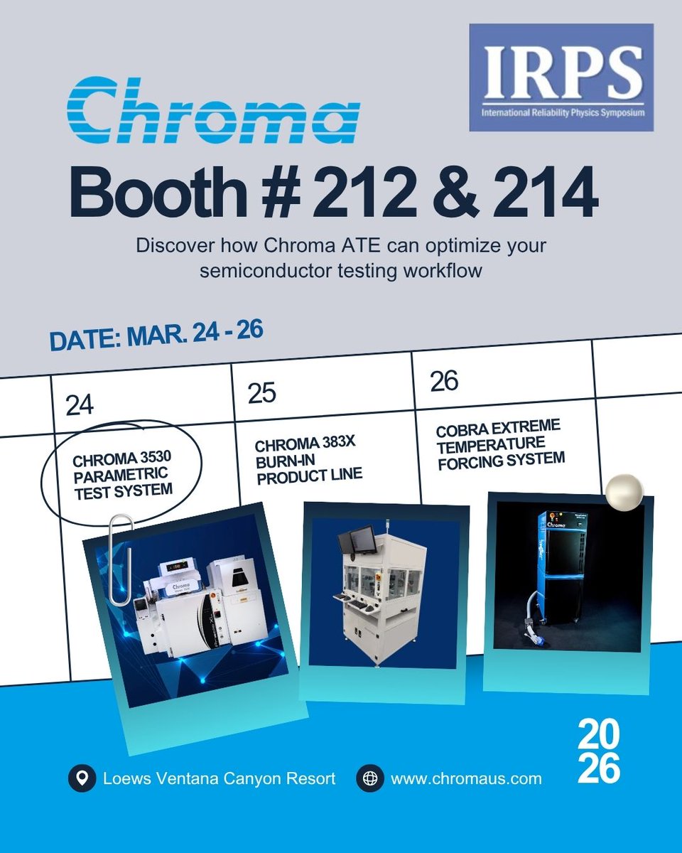 Chroma ATE, Inc. (USA) tweet media