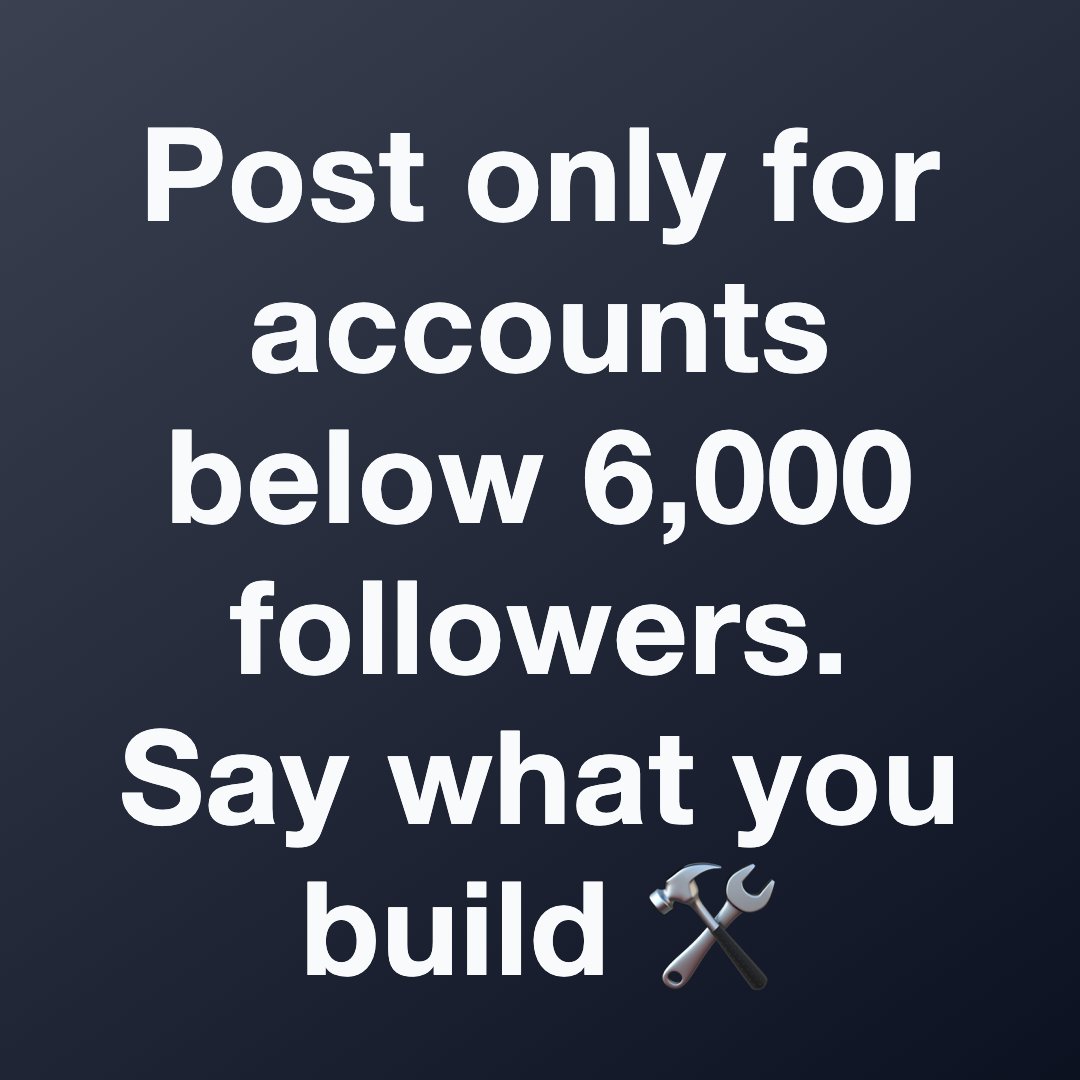 Jack48u's tweet photo. Follow-back circle | under 6k followers: say what you build. I am following active creators. https://t.co/SUwX0tQTL8