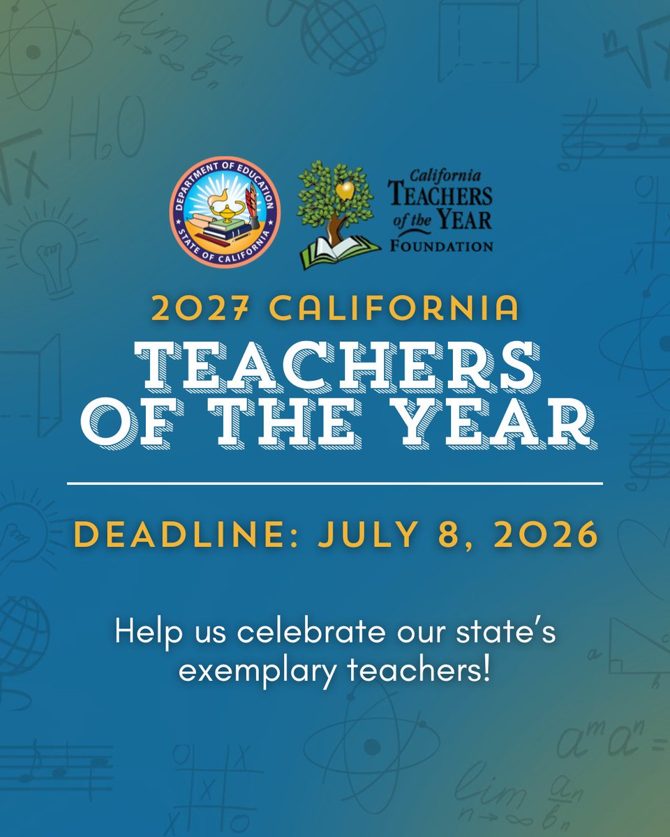 CA Department of Education tweet media