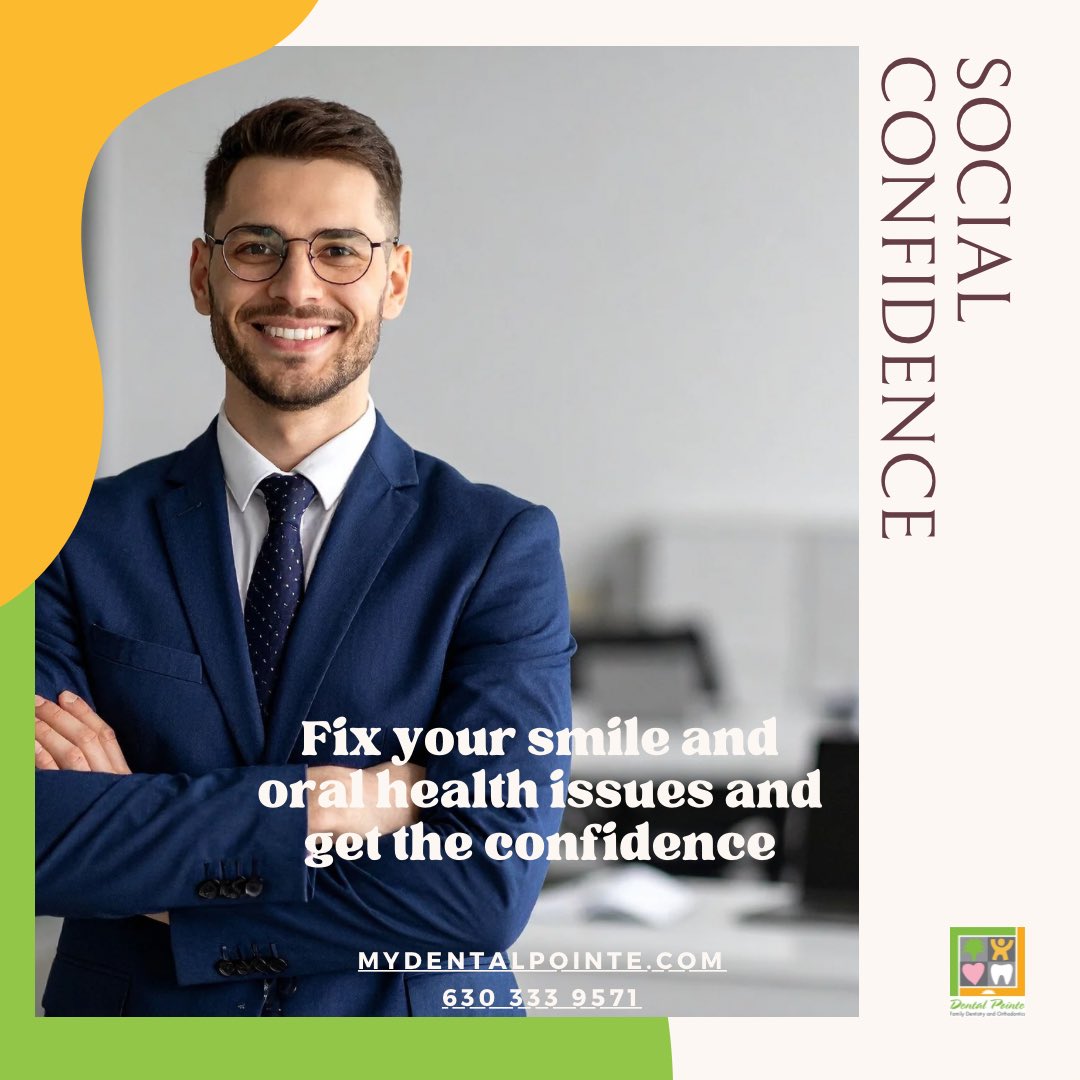 Fix your smile by getting your dental treatment done and you can smile with confidence. Schedule today ! #dentalpointe #napervilledentist #auroradentist #warrenvilledentist #familydentist