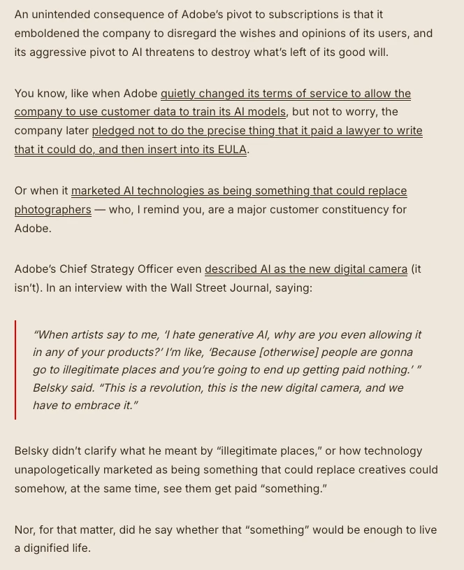 Ed Zitron tweet media