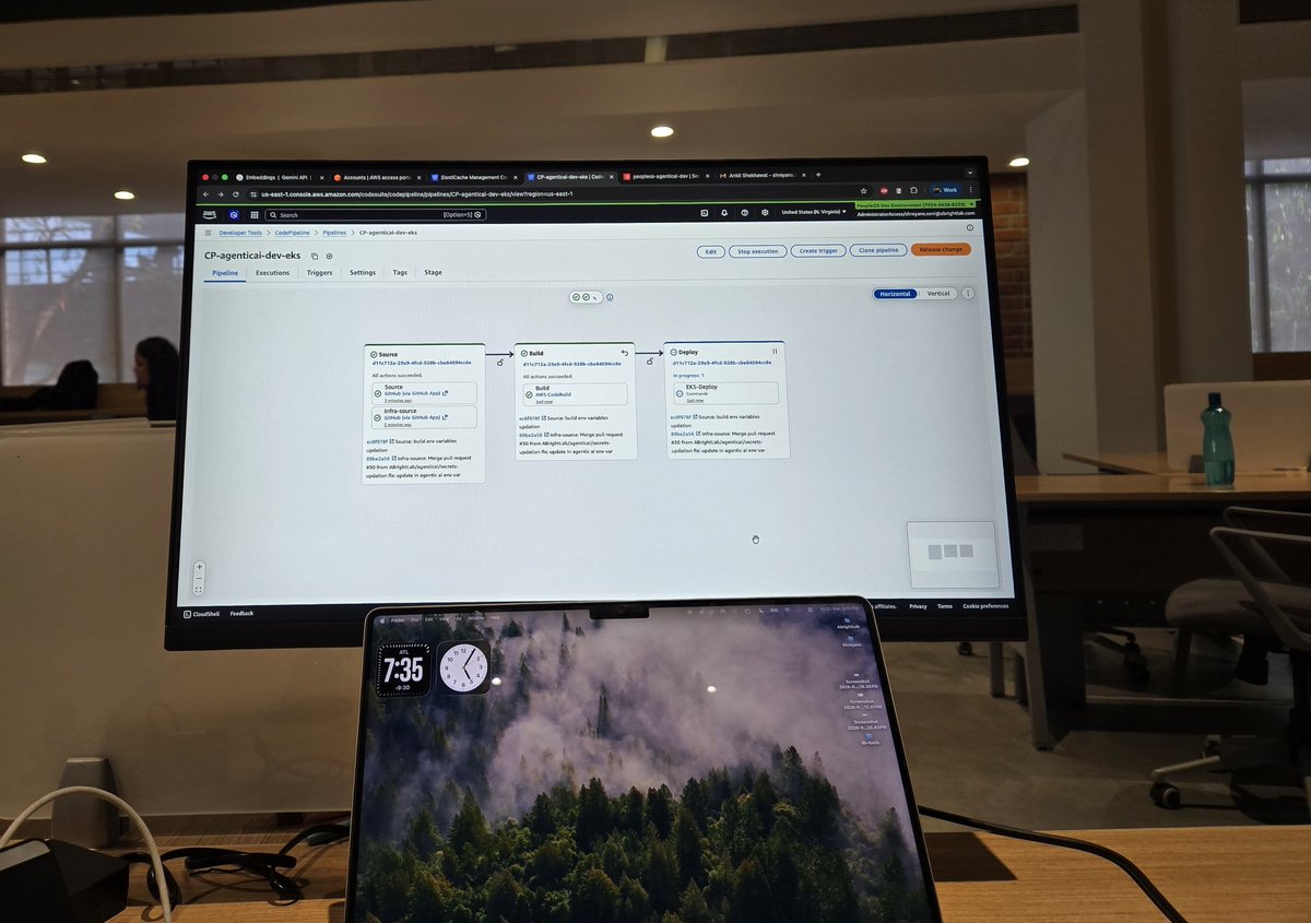abitofsoni's tweet photo. 'Never deploy on Friday' they said.
Here I am, tempting fate anyway. Who's breaking the rule rn too? 🚀😭 #DevOps #FridayDeploy #AWS #AgenticAI https://t.co/hSTxr7zFtZ
