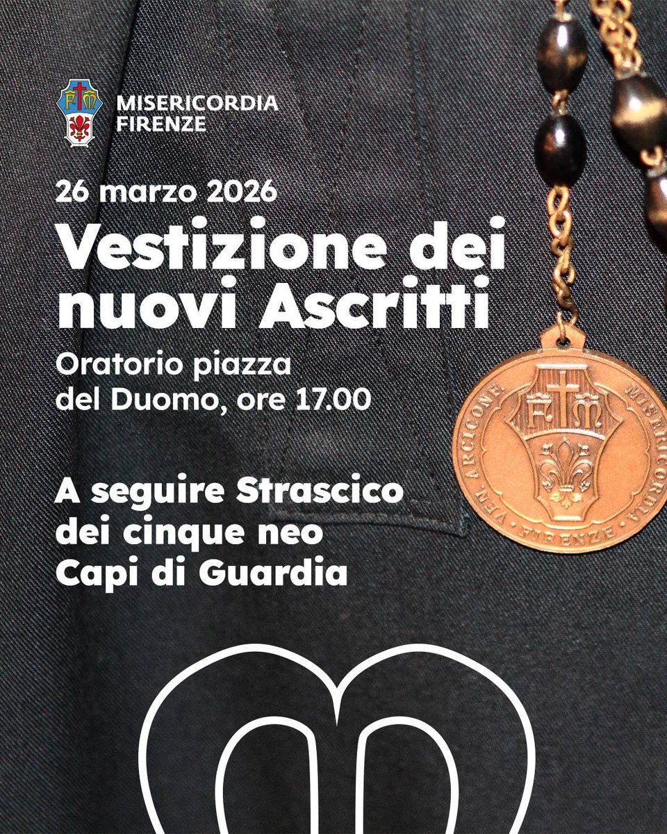 Giovedì 26 marzo cerimonia di Vestizione e a seguire il tradizionale Strascico dei neo Capi di Guardia