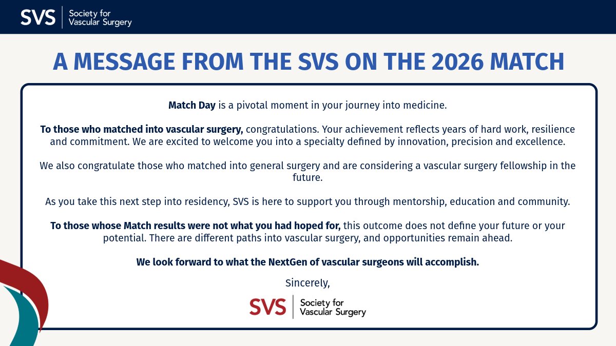 Society for Vascular Surgery tweet media