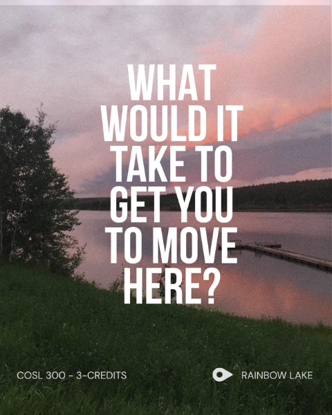MUCommunication's tweet photo. 🎬 Want real experience?

Take COSL 300 and help solve a real challenge:
👉 How do you get people to move to rural Alberta?
✔ Build a campaign
✔ Pitch to judges
✔ Travel + film in Rainbow Lake
✔ Create work that gets used

Open to all disciplines | Limited spots 👀Link in bio https://t.co/QfyrB2sXPf