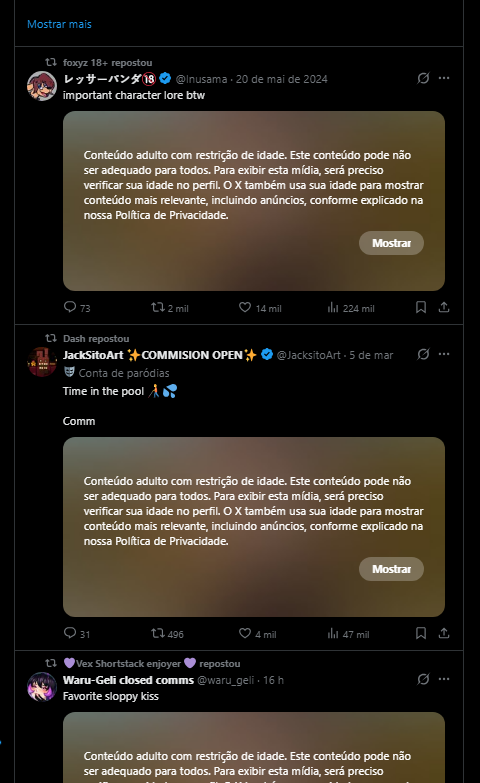 n me deixam gozar...