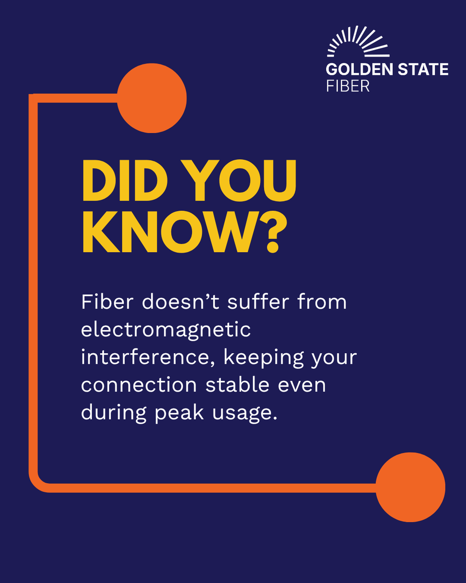 GStateFiber's tweet photo. Your connection should keep up with your life, and with fiber internet, it does! No slowdowns, and no interruptions.

 #GoldenStateFiber #FastAndReliable #GSF #FiberInternet #ConnectingCalifornia https://t.co/YKCKtewwJ6